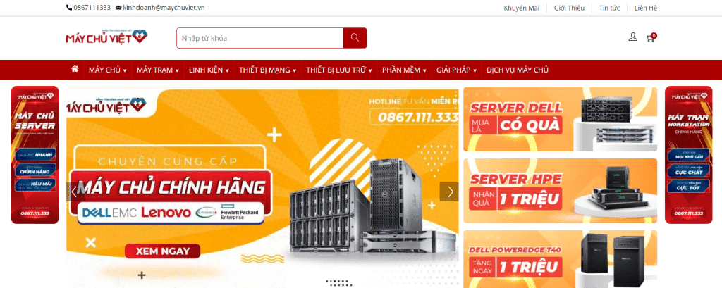 Website Máy Chủ Việt