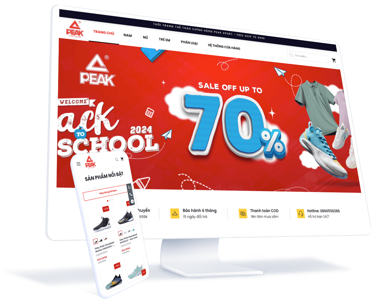 Thiết kế website nhanh và mượt 7 Thiết kế website bởi Code Tốt