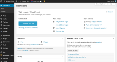 wpml dashboard